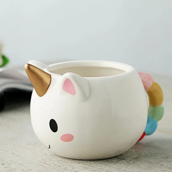 3D Divertente Tazza di Caffè Per Bambini Ragazza Unicorno