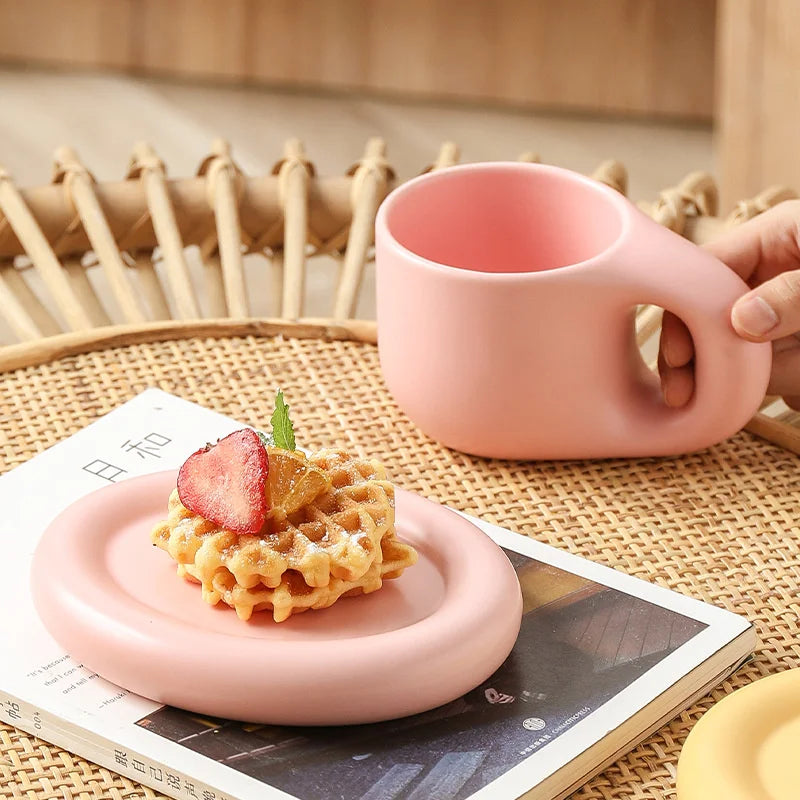 Tazza paffuta fatta a mano grassa da 400ml