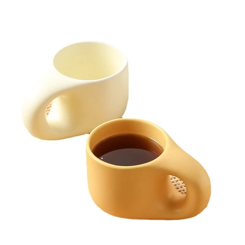 Tazza paffuta fatta a mano grassa da 400ml