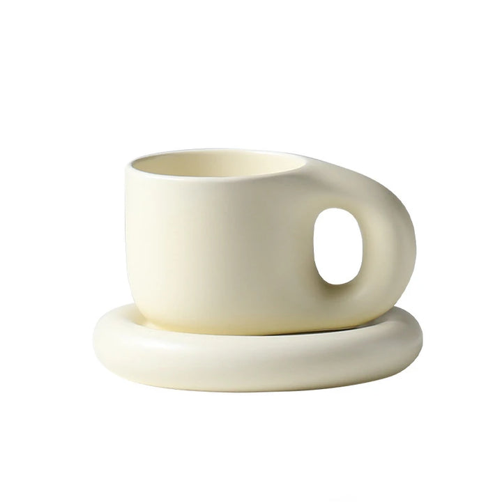Tazza paffuta fatta a mano grassa da 400ml