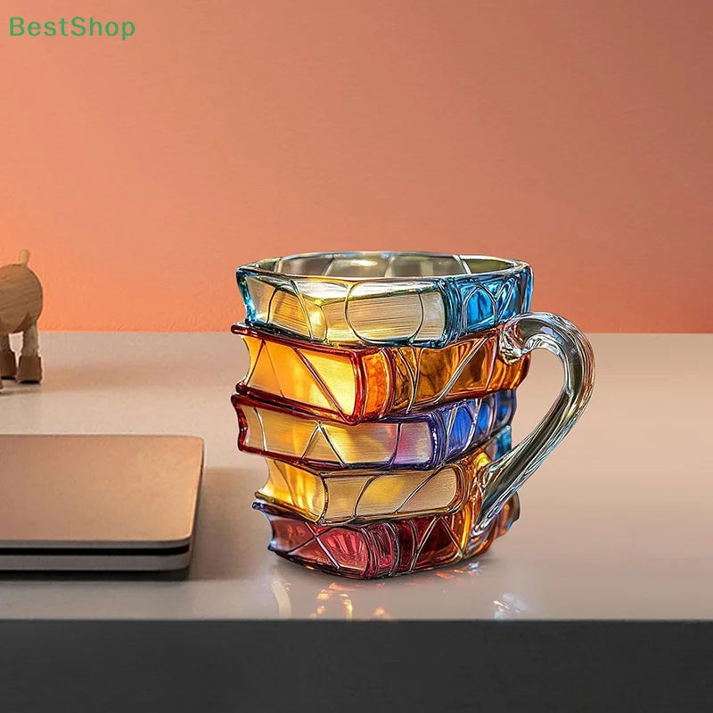 Tazza Libri dipinta da 11 once