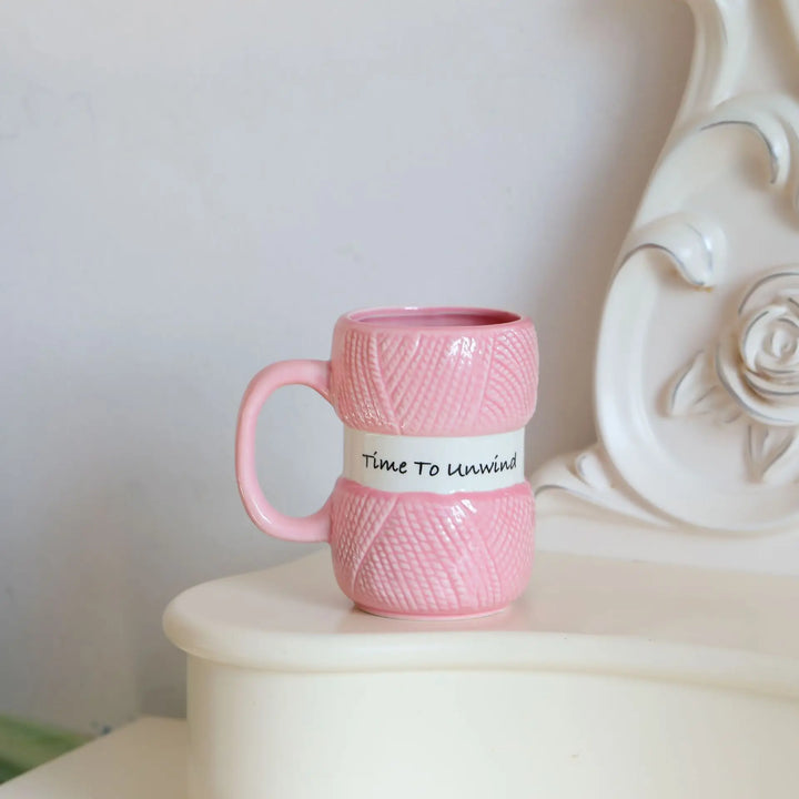 Tazza regalo con motivo creativo lavorato a maglia da 425 ml