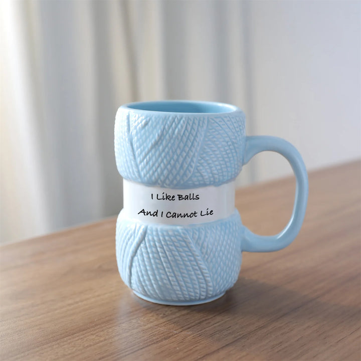 Tazza regalo con motivo creativo lavorato a maglia da 425 ml