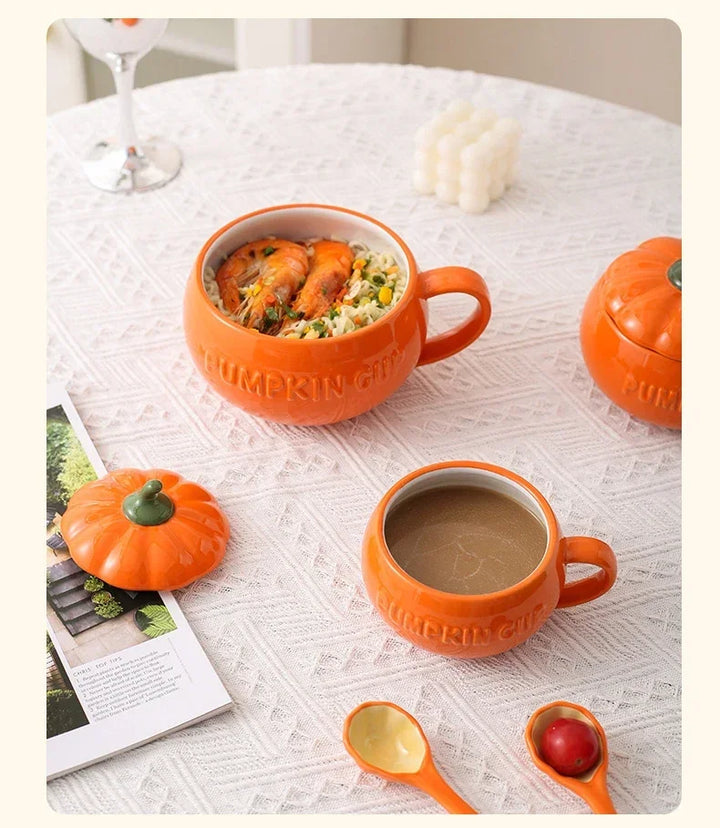Tazza di zucca in ceramica