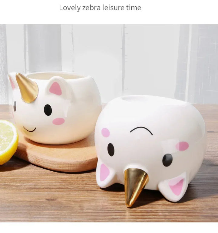 3D Divertente Tazza di Caffè Per Bambini Ragazza Unicorno