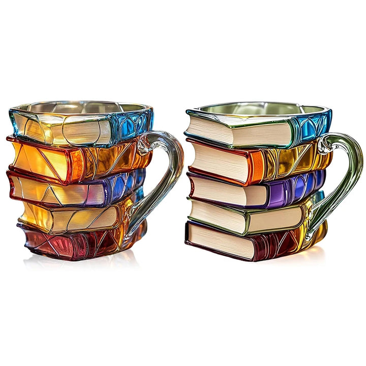 Tazza Libri dipinta da 11 once