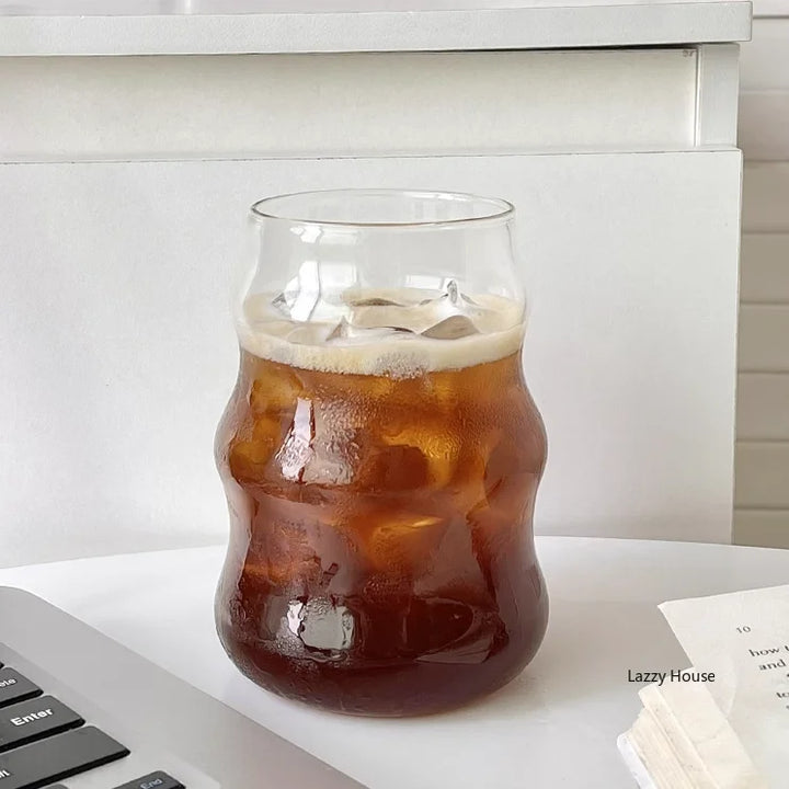 Tazza da caffè creativa tazza di vetro resistente al calore con manico