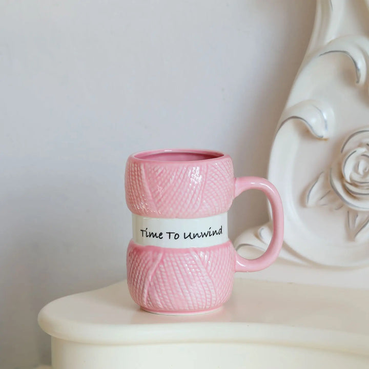 Tazza regalo con motivo creativo lavorato a maglia da 425 ml