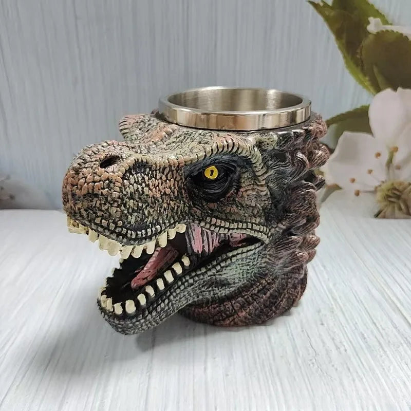 Tazza di Dinosauro Resina creativa Acciaio inossidabile