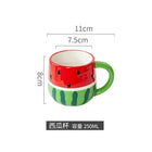 Tazza creativa con anguria rossa