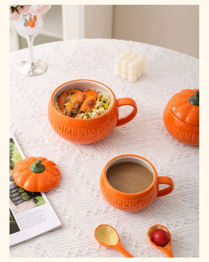 Tazza di zucca in ceramica