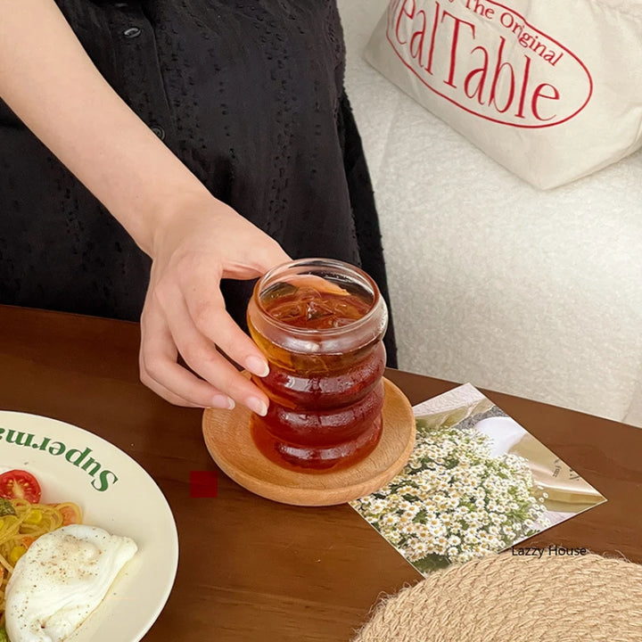 Tazza da caffè creativa tazza di vetro resistente al calore con manico