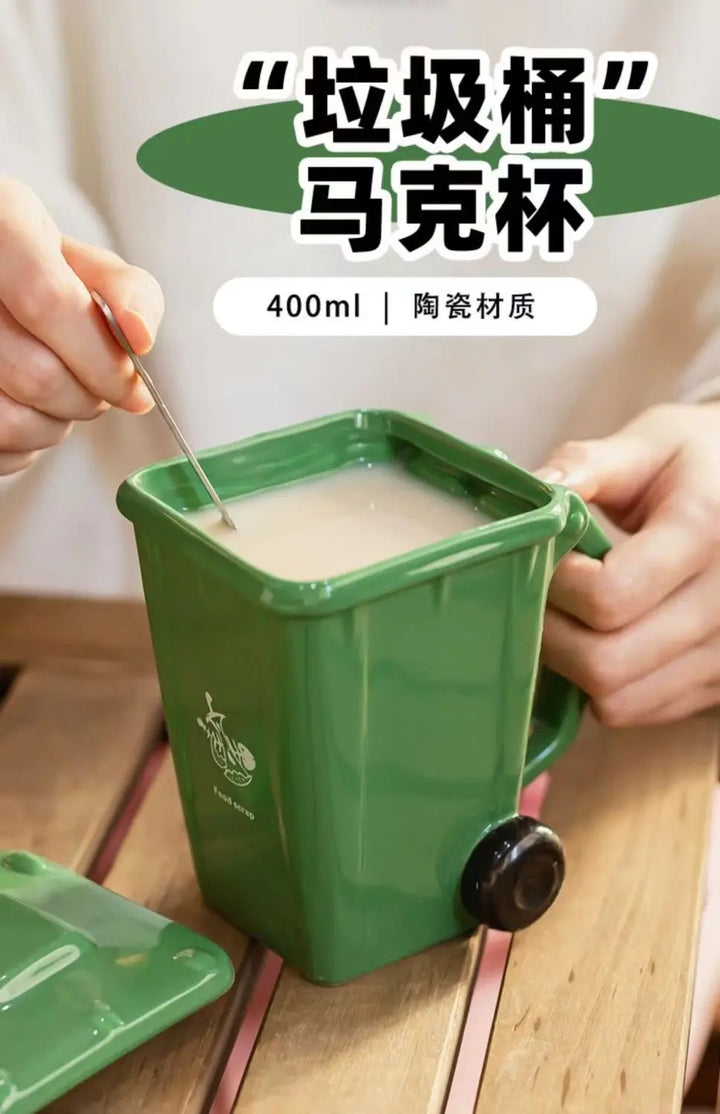 Pattumiera creativa tazza in ceramica