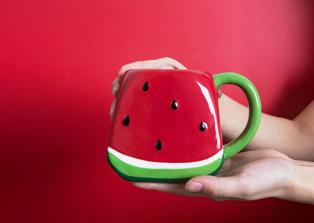 Tazza creativa con anguria rossa