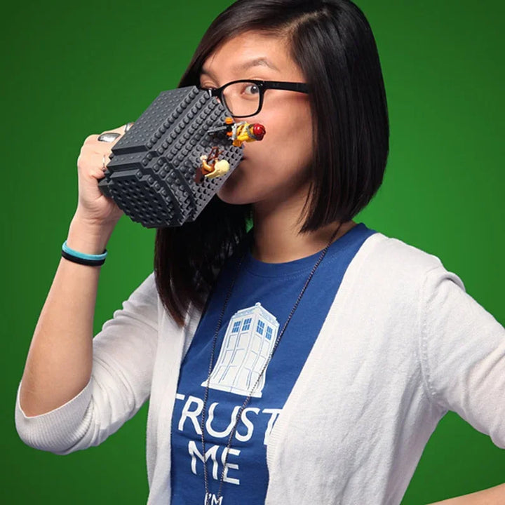 Tazze creative in mattoni da costruire