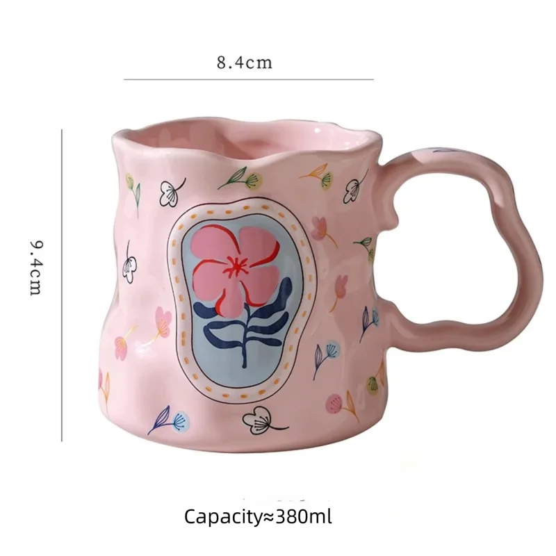 Tazza in ceramica Fiore fatto a mano