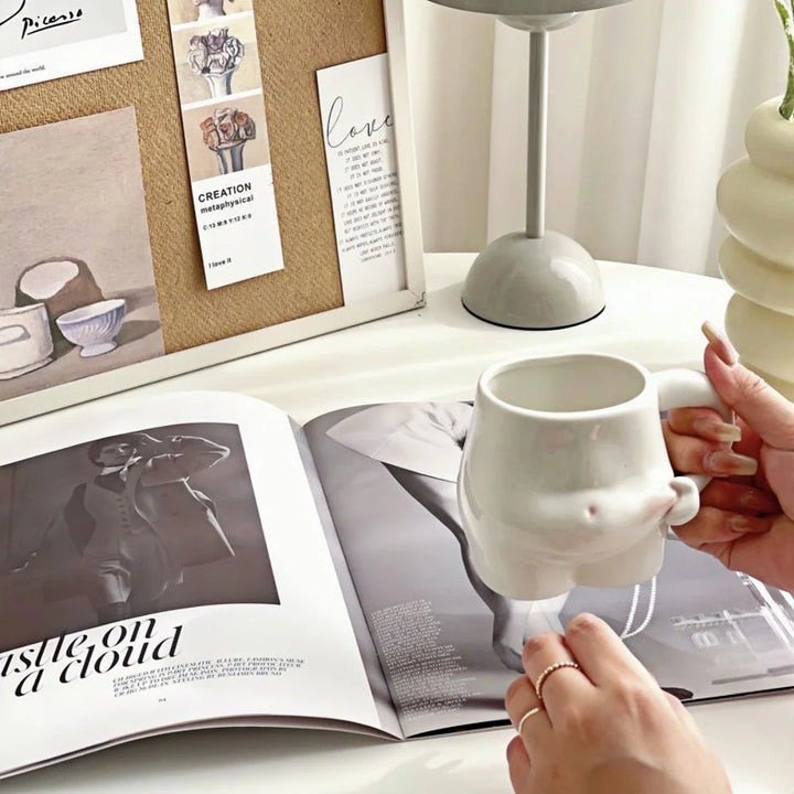 Divertente tazza a forma di pancia