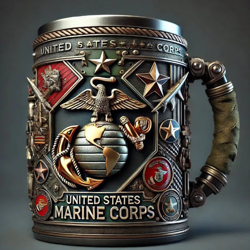 Tazza militare 3D Artigianato in resina Tazza militare 3D
