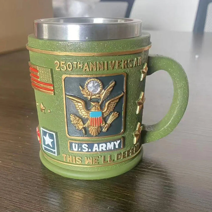 Tazza militare 3D Artigianato in resina Tazza militare 3D