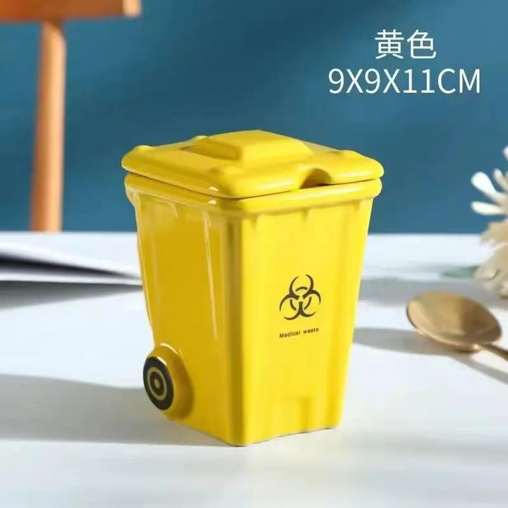 Pattumiera creativa tazza in ceramica