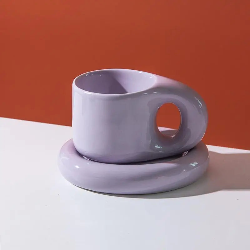 Tazza paffuta fatta a mano grassa da 400ml