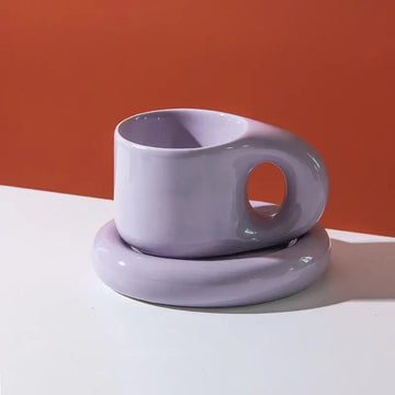Tazza paffuta fatta a mano grassa da 400ml