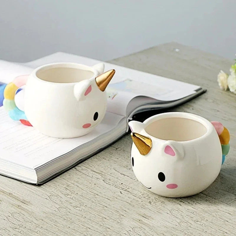 3D Divertente Tazza di Caffè Per Bambini Ragazza Unicorno