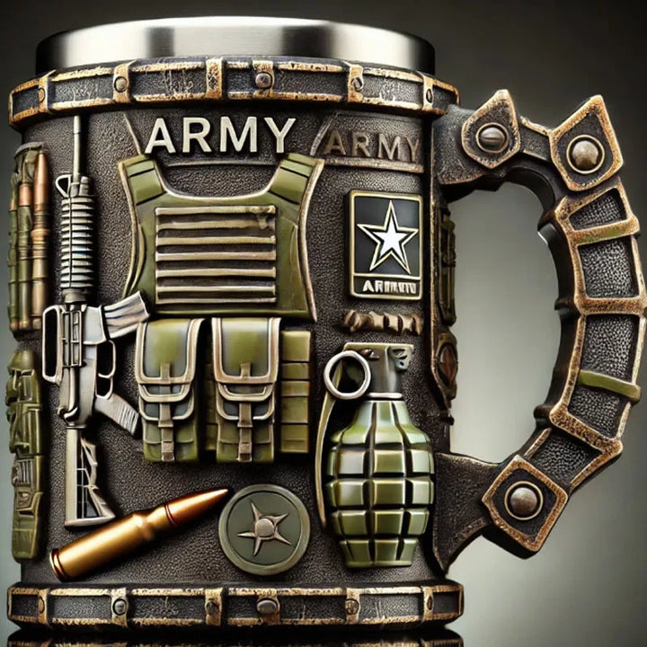 Tazza militare in resina 3D