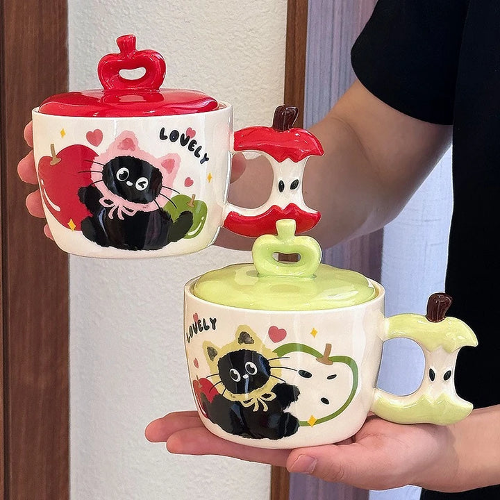 Tazza in ceramica Mela divertente
