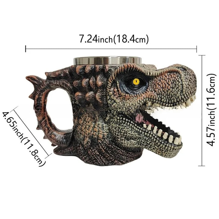 Tazza di Dinosauro Resina creativa Acciaio inossidabile