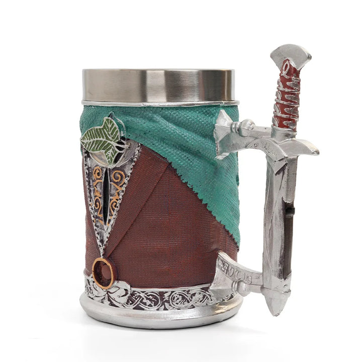 600ml Lord Rings Spada Tazza resina di acciaio inossidabile Grande capacità