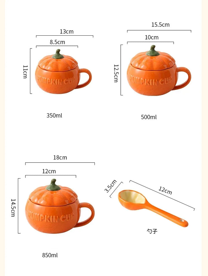 Tazza di zucca in ceramica