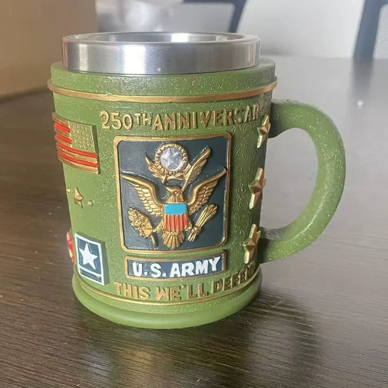 Tazza militare in resina 3D