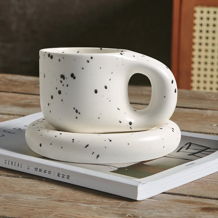 Tazza paffuta fatta a mano grassa da 400ml