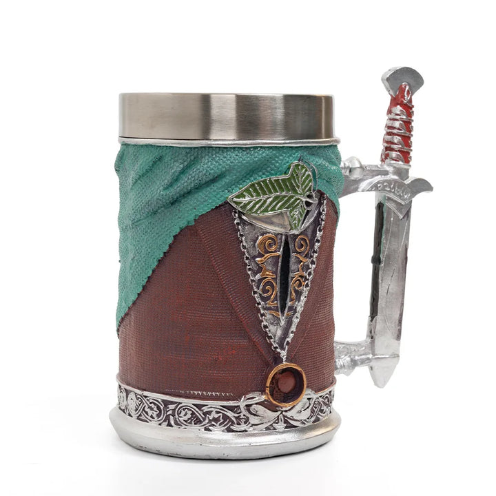 600ml Lord Rings Spada Tazza resina di acciaio inossidabile Grande capacità