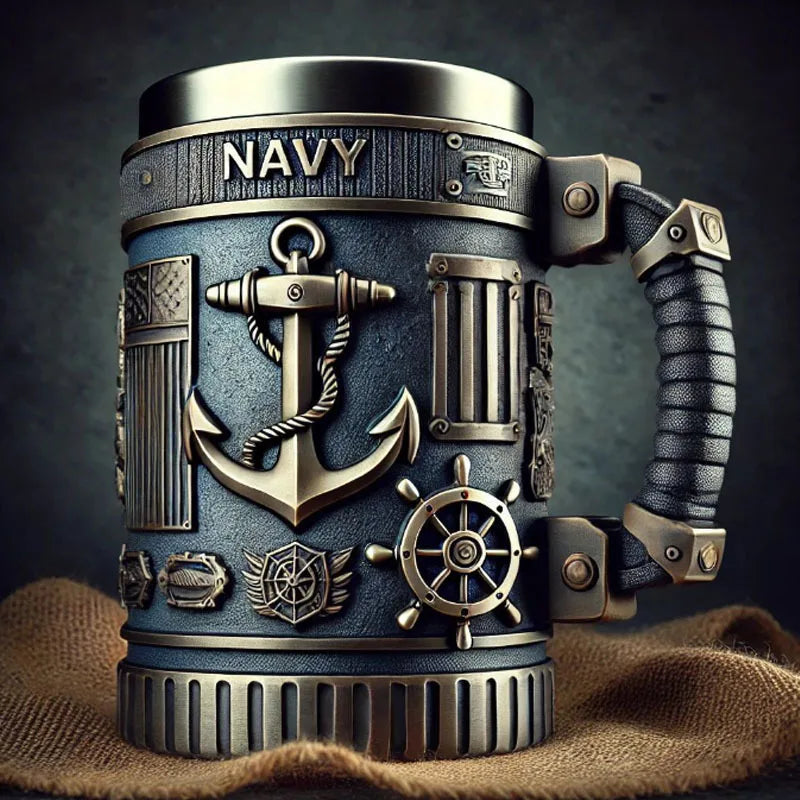Tazza militare 3D Artigianato in resina Tazza militare 3D