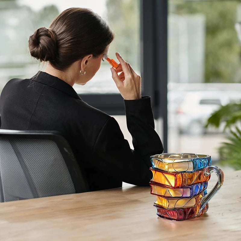 Tazza per libri dipinta da 11 once