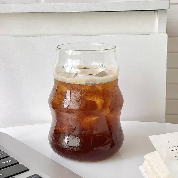Tazza da caffè creativa tazza di vetro resistente al calore con manico