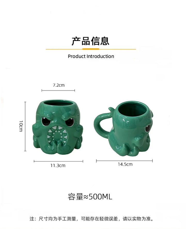 Angry Cthulhu tazza in ceramica