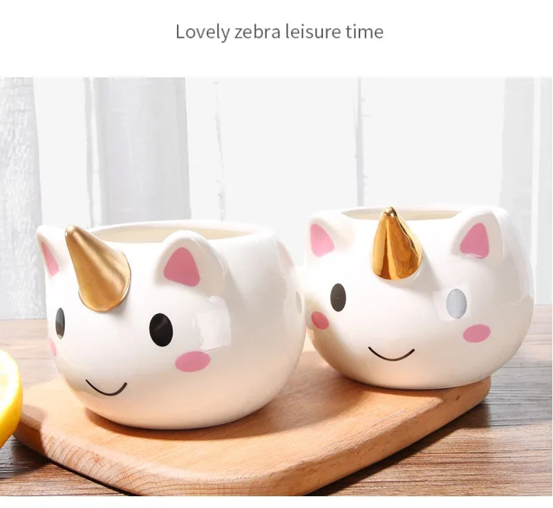 3D Divertente Tazza di Caffè Per Bambini Ragazza Unicorno
