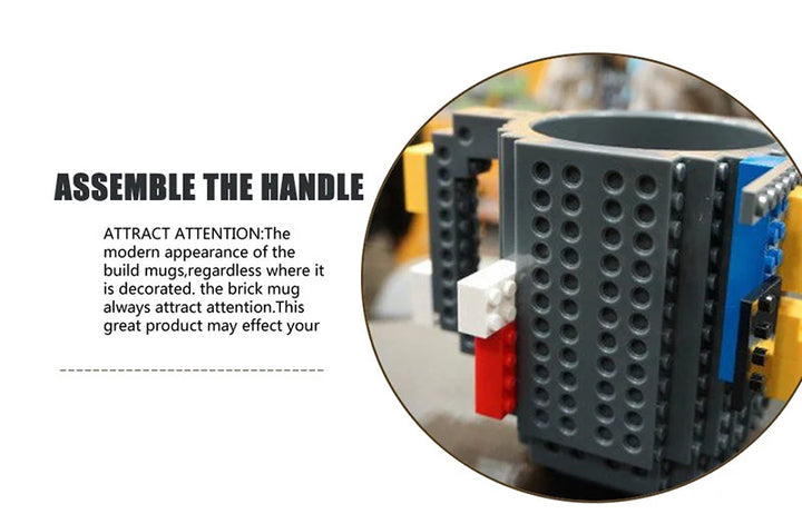 Tazze creative in mattoni da costruire