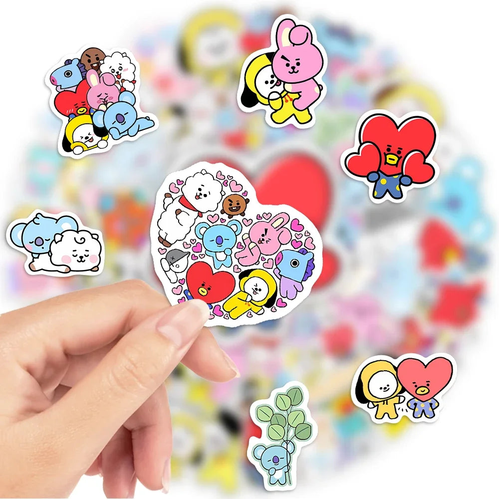 Cute Cartoon Animation Family Stickers DIY Toy Gift Decorative Graffiti Decal for Phone Luggage Laptop Scrapbook Waterproof - Gufetto Brand 