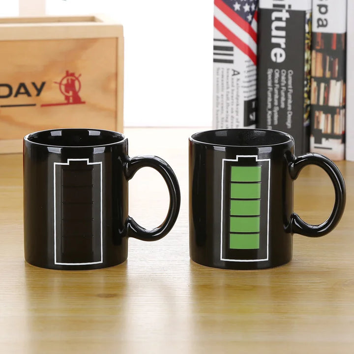 Batteria creativa tazza magica energia positiva cambia colore