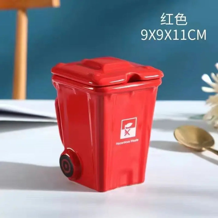 Pattumiera creativa tazza in ceramica