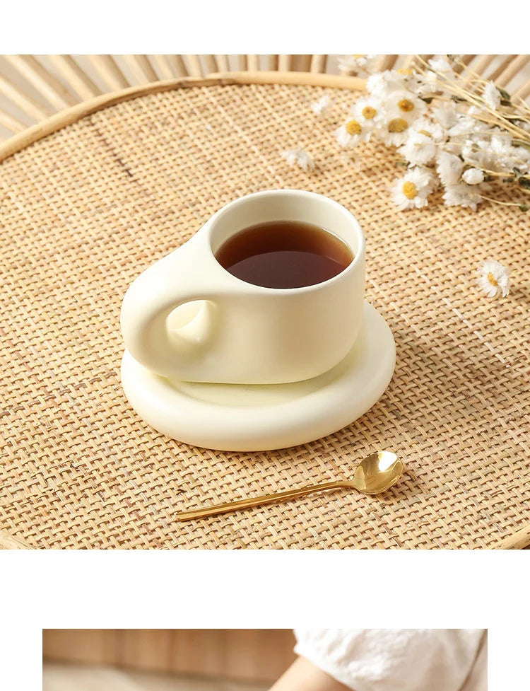 Tazza paffuta fatta a mano grassa da 400ml