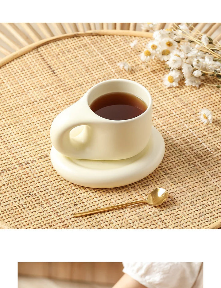 Tazza paffuta fatta a mano grassa da 400ml