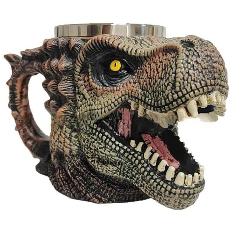 Tazza di Dinosauro Resina creativa Acciaio inossidabile