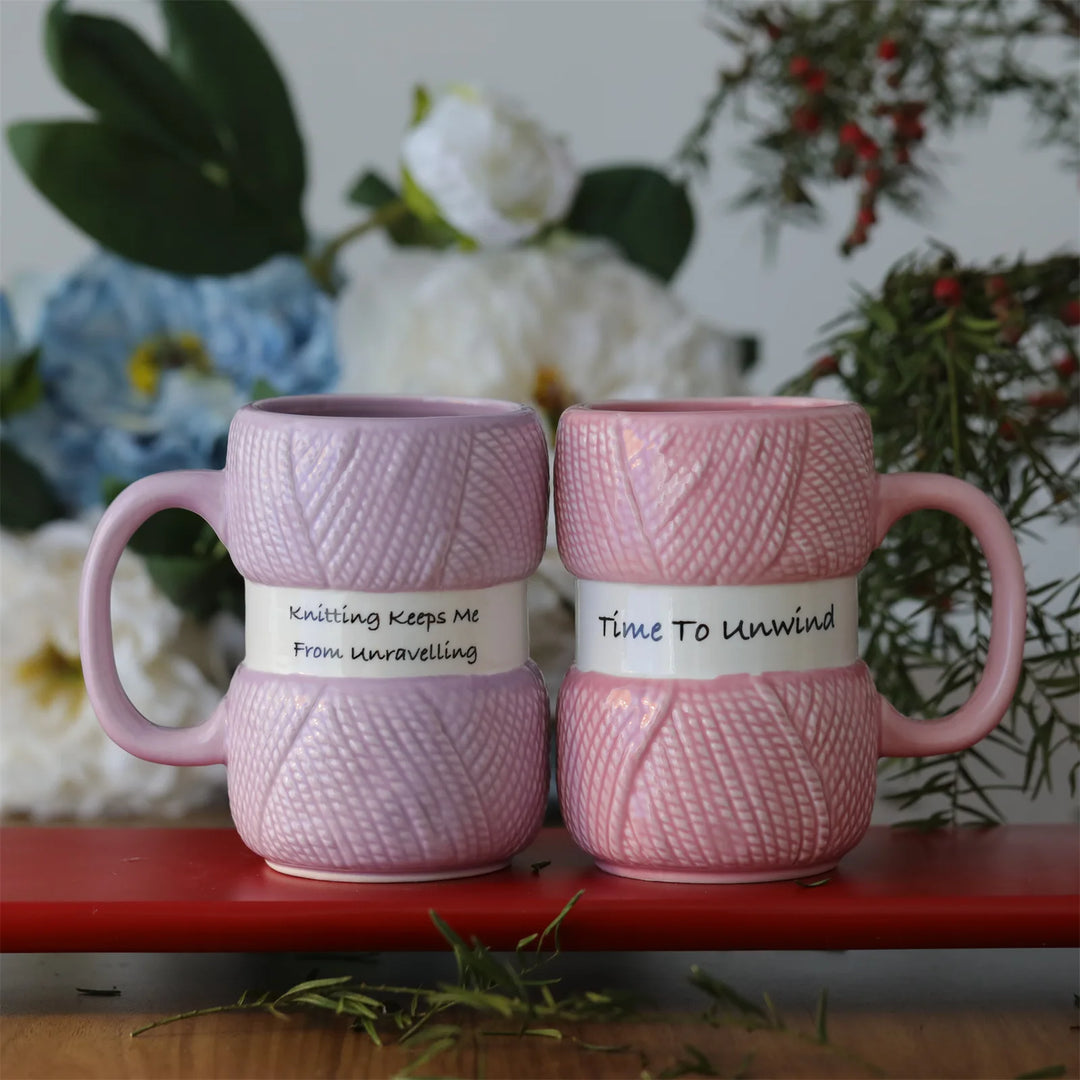 Tazza regalo con motivo creativo lavorato a maglia da 425 ml