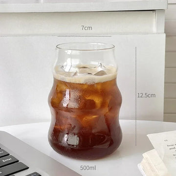 Tazza da caffè creativa tazza di vetro resistente al calore con manico