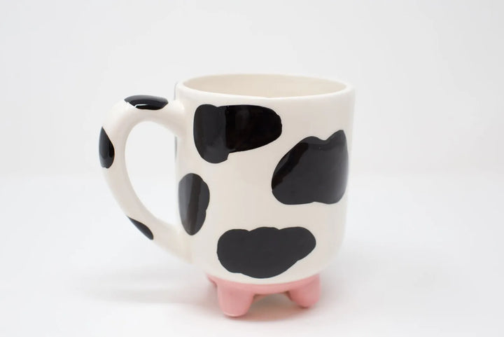 Tazza in ceramica per mucche con piedini antiscivolo